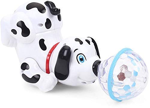 Dancing Dog Toy for Kids Babies with Music and 3D Flashing LED Light Ball - Cute Animal Puppy Gift for Boys and Girls