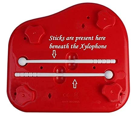2-in-1 Piano Xylophone for Kids | Multicolor 5 Key Musical Toy with Mallets | Educational Instrument Toy Set for Toddlers, Boys & Girls | Early Learning Sound & Music Playset
