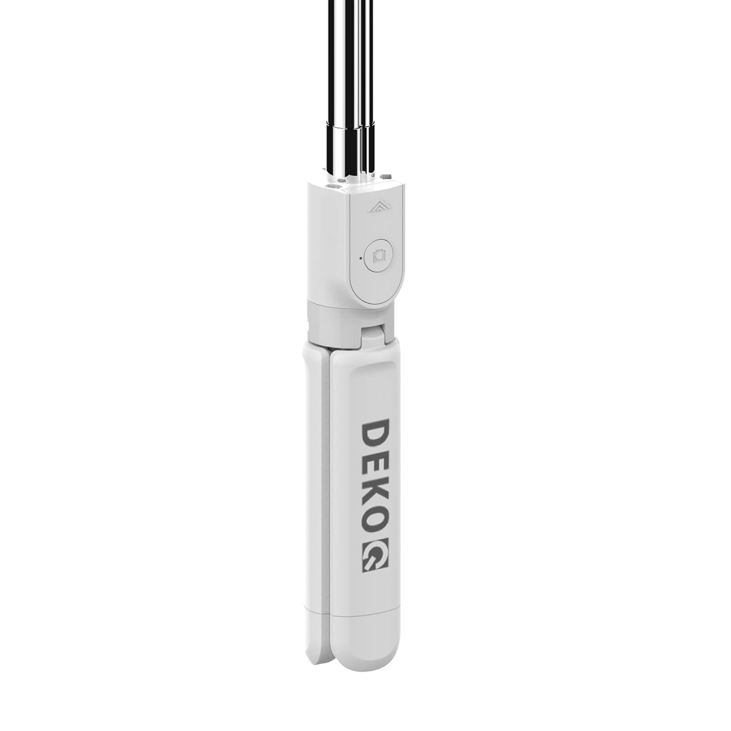 Dekoq Tripod, Extendable 3 in 1 Stainless Steel Bluetooth with Wireless Remote, for Mobile Phone/GoPro/Camera (White)