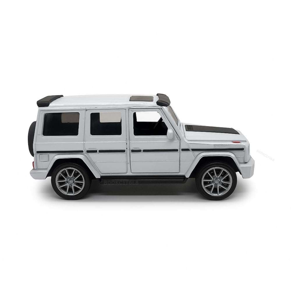 Adofi Wagon G White Mini Diecast Model Metal Toy Car for Play &Décor|Openable Door|Pull Back Friction Car|Feels Real Design, 1/36 Scale