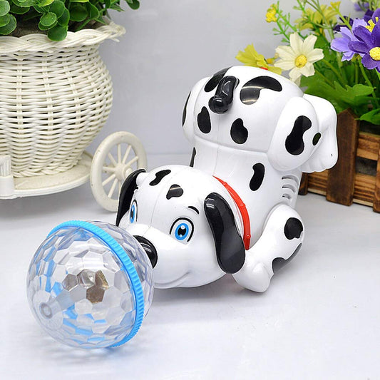 Dancing Dog Toy for Kids Babies with Music and 3D Flashing LED Light Ball - Cute Animal Puppy Gift for Boys and Girls