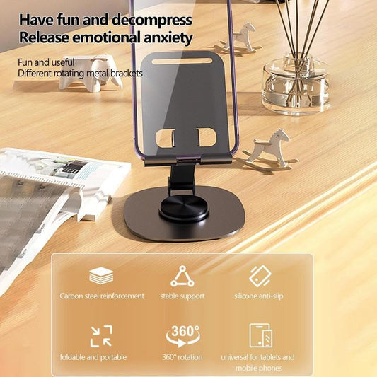 Dekoq Heavy Metal 360° Mobile Desktop Stand For All Smart Phones At Affordable Price Mobile Holder