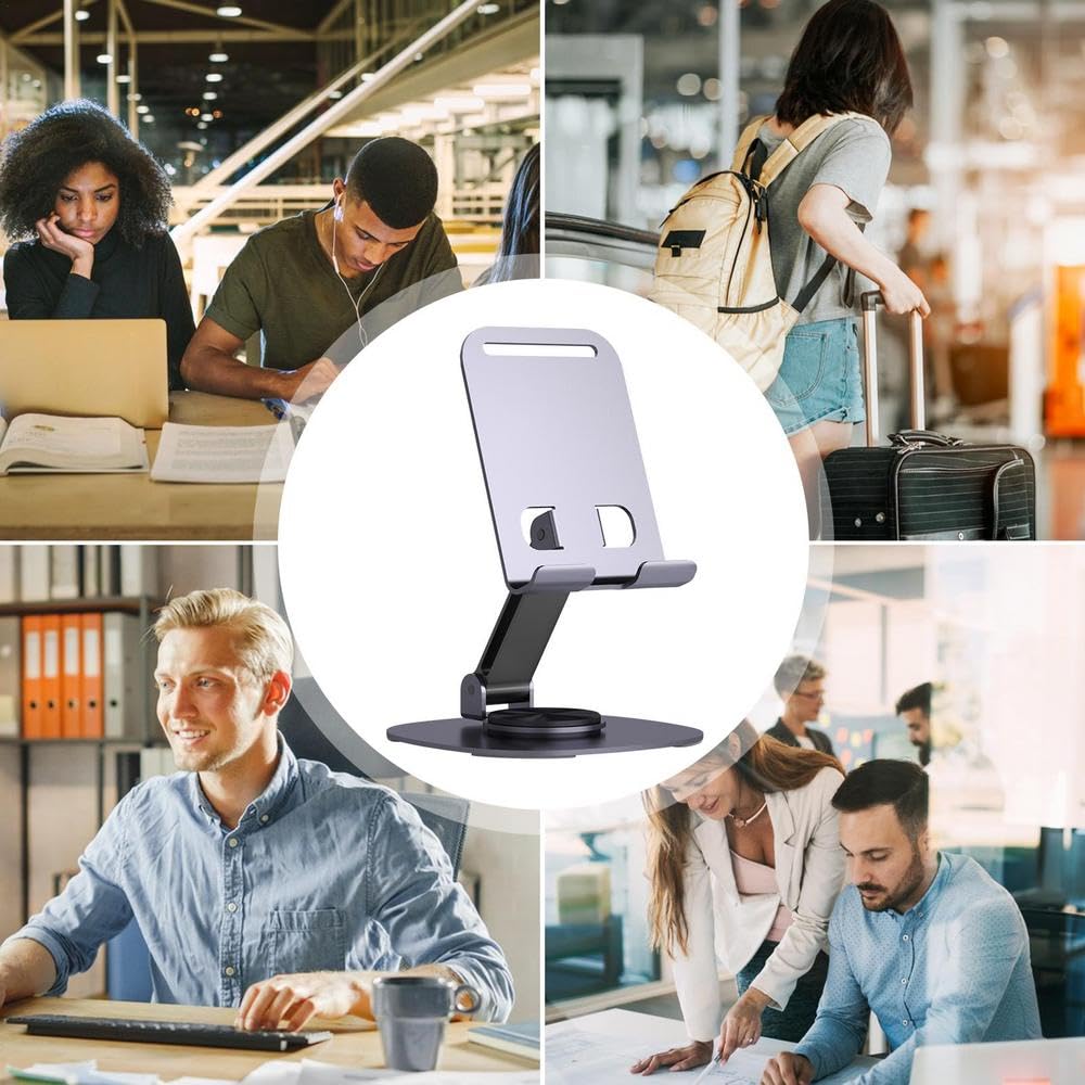Dekoq Heavy Metal 360° Mobile Desktop Stand For All Smart Phones At Affordable Price Mobile Holder