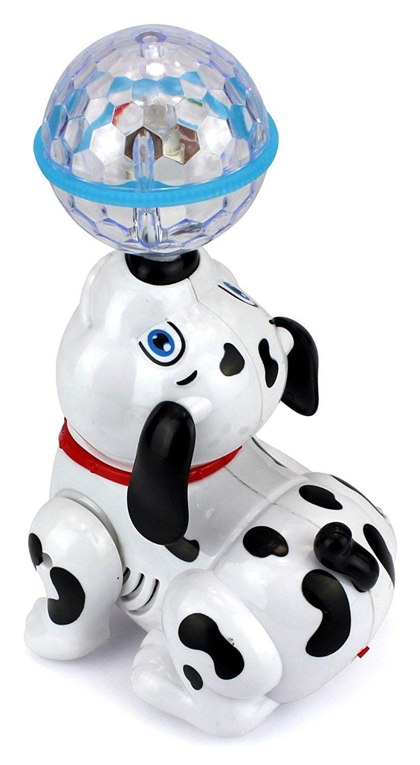 Dancing Dog Toy for Kids Babies with Music and 3D Flashing LED Light Ball - Cute Animal Puppy Gift for Boys and Girls