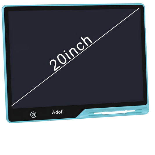 Adofi 20-Inchs LCD Writing Tablet for Kids, Rechargeable Drawing Board, Educational Travel Toys