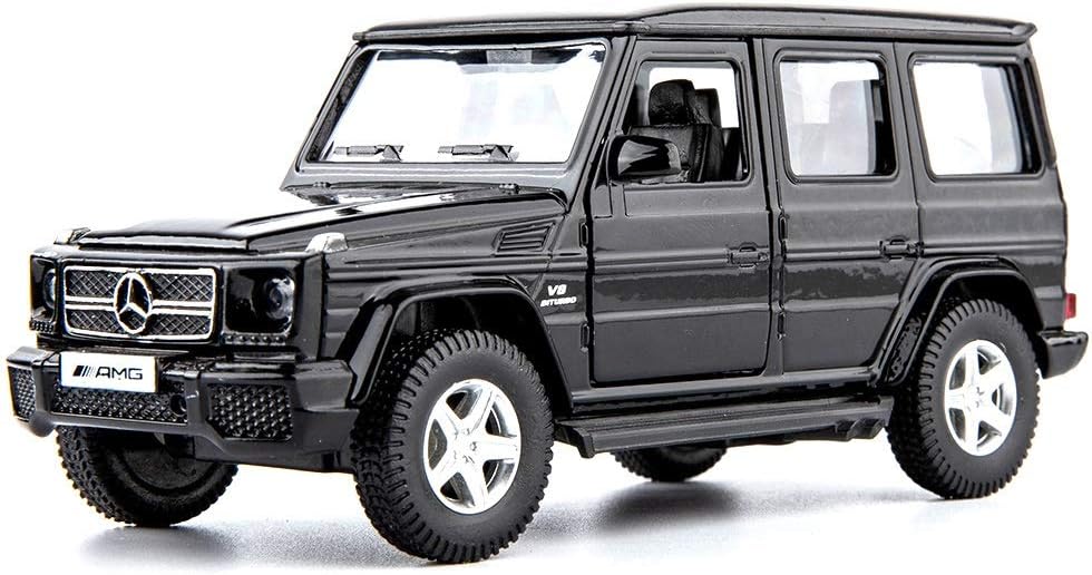 Adofi 1/36 Scale G63 Casting Car Model, Zinc Alloy G Wagon Toy Car for Kids, Pull Back Vehicles Toy Car for Toddlers Kids Boys Girls Gift (Black)