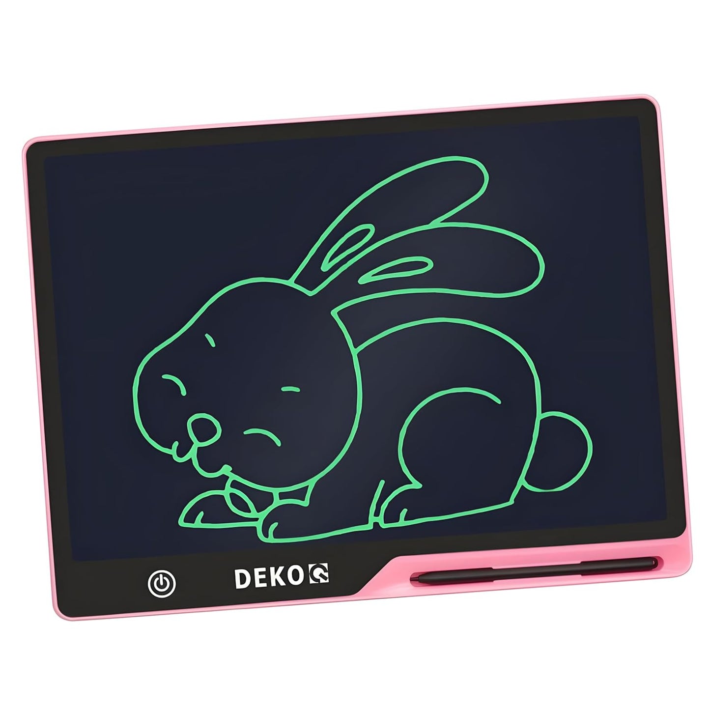 Dekoq Plastic 16 Inch USB Rechargeable Drawing Tablet Doodle Board for Kids, Reusable Electronic Drawing Pads Educational Toys for Girls, Educational Birthday Gift, Drawing Pad for Teen Girl (Pink)