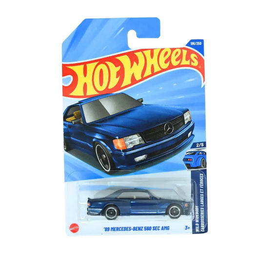 Hot Wheels - '89 Mercedes-Benz 560 SEC AMG 2/5 - Dark Blue Luxury Coupe in 1:64