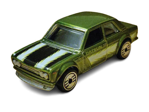 Hot Wheels Ultra Hots Retro 1:64 71 Datsun 510 for 3 Years & Above (Green)