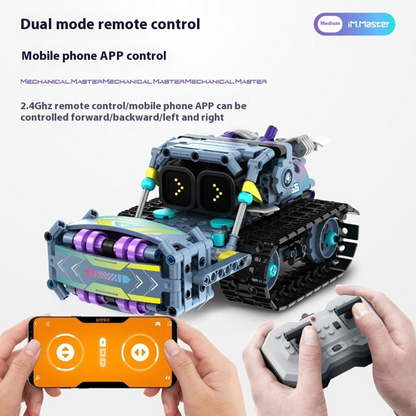 Adofi Intelligent Programming Electric Remote Control Robot 8055 Children's Educational Assembled Building Block Toys Perfect