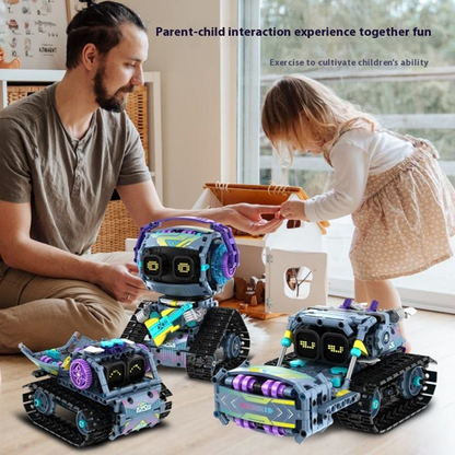 Adofi Intelligent Programming Electric Remote Control Robot 8055 Children's Educational Assembled Building Block Toys Perfect
