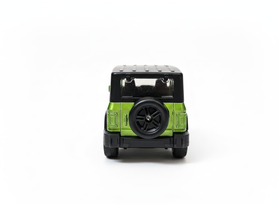 Adofi 1:36 Scale DieCast Metal Pull-Back Action Openable Doors 4x4 Thar/Jeep Premium Car Toy with Lights and Music for Kids Realistic Miniature Model Gift 2+yrs Girls Boys