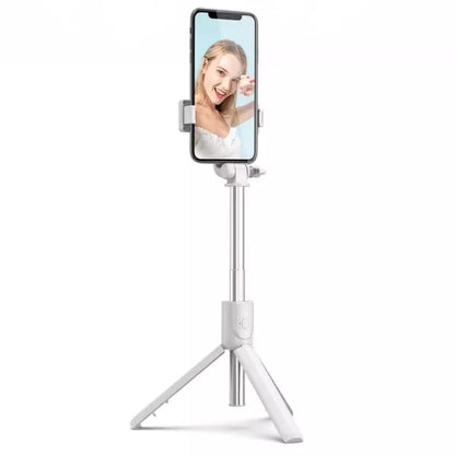 Dekoq Bluetooth Selfie Stick Tripod, Extendable 3 in 1 Aluminum Selfie Stick with Wireless Remote & Tripod Stand 270 Rotation, Lightweight All in One Extendable Selfie Sticks (White)