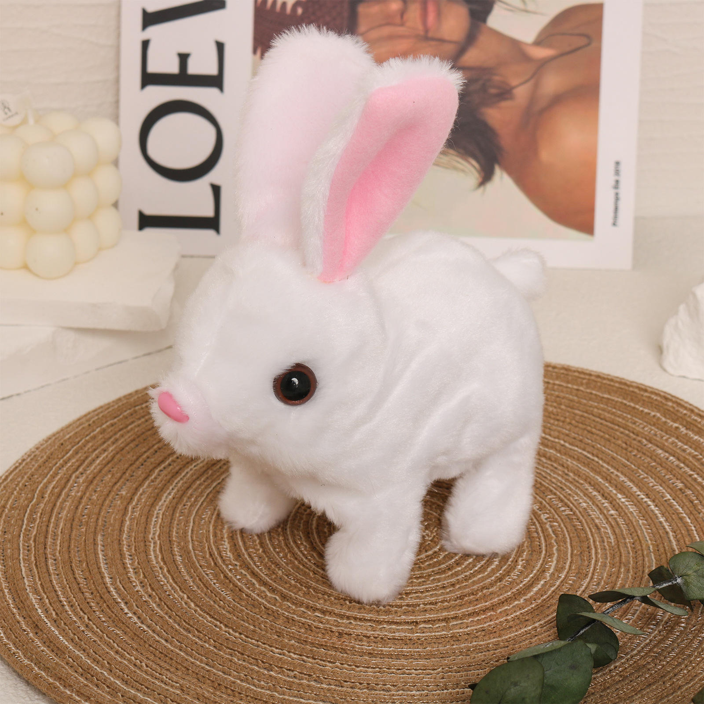 Gift Bunny Toy Stuffed Toys Realistic Bunny That Moves Jumping Twitching Bundy Realistic Bunny