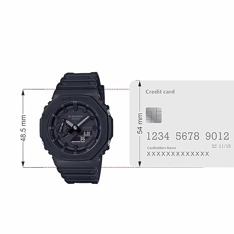 Black Analog-Digital Dial Black Resin Strap Men's Watch Shock and 200M Water Resistant