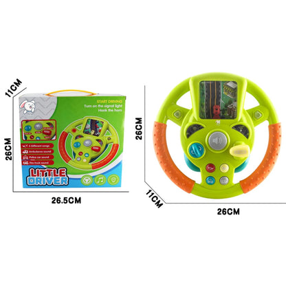 Steering Wheel Toy for Kids Simulation Driving Car Toy with Light & Sound Mode Experience The Fun of Driving Car Toys - Automatic Steering Wheel