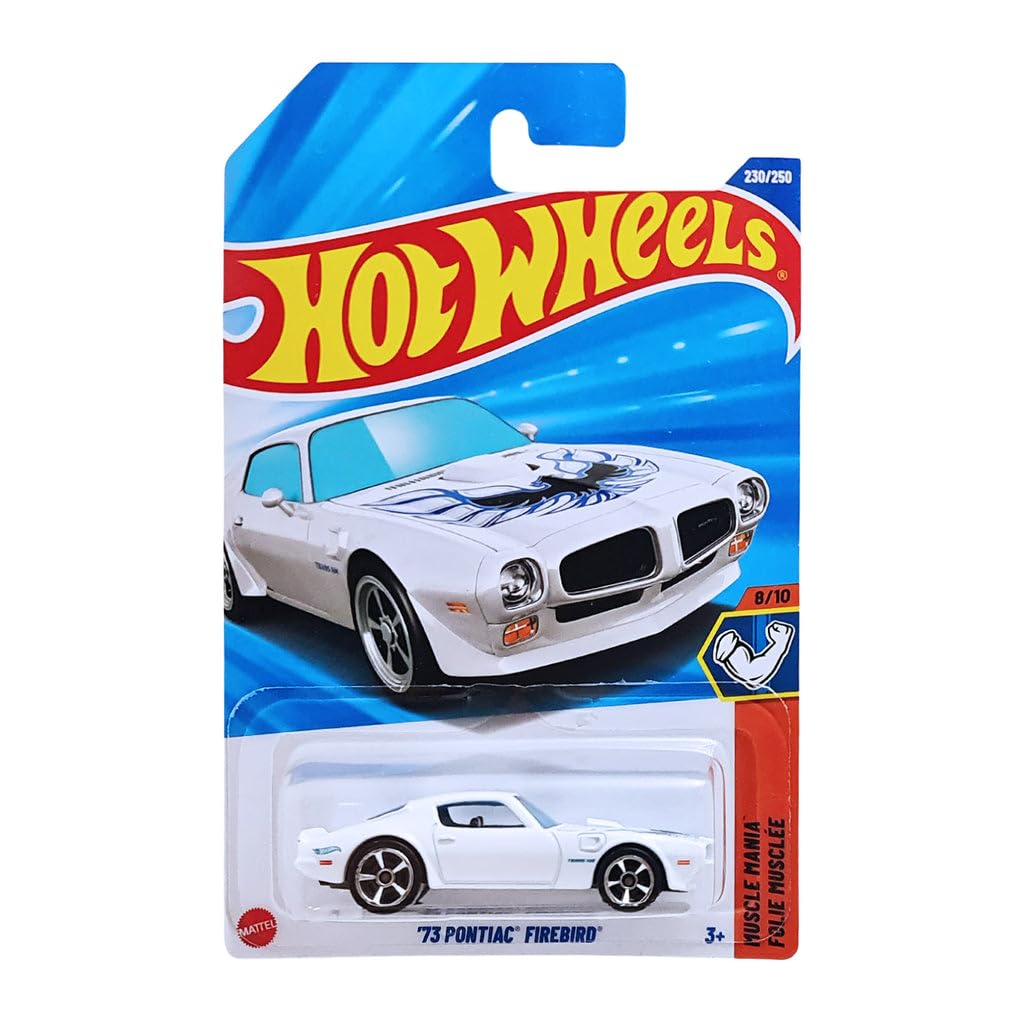 Hot Wheels 73 Pontiac Firebird Muscle Mania for Ages 3 Years and Up 230/250 (White)