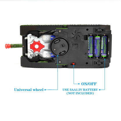 Kids Military Fighter Automatic Deformation Tank to Robot 2 in 1 Toy - 3D Lights and Music (Color and Design Asper Stock) (Tank)
