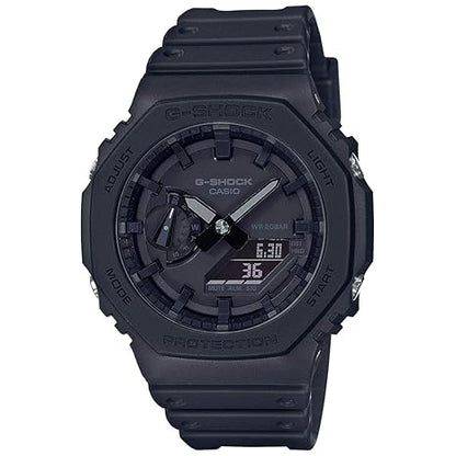 Black Analog-Digital Dial Black Resin Strap Men's Watch Shock and 200M Water Resistant