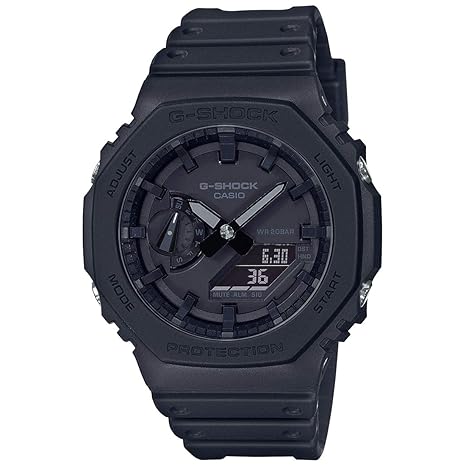 Black Analog-Digital Dial Black Resin Strap Men's Watch Shock and 200M Water Resistant