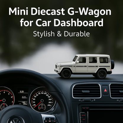 Adofi Wagon G White Mini Diecast Model Metal Toy Car for Play &Décor|Openable Door|Pull Back Friction Car|Feels Real Design, 1/36 Scale