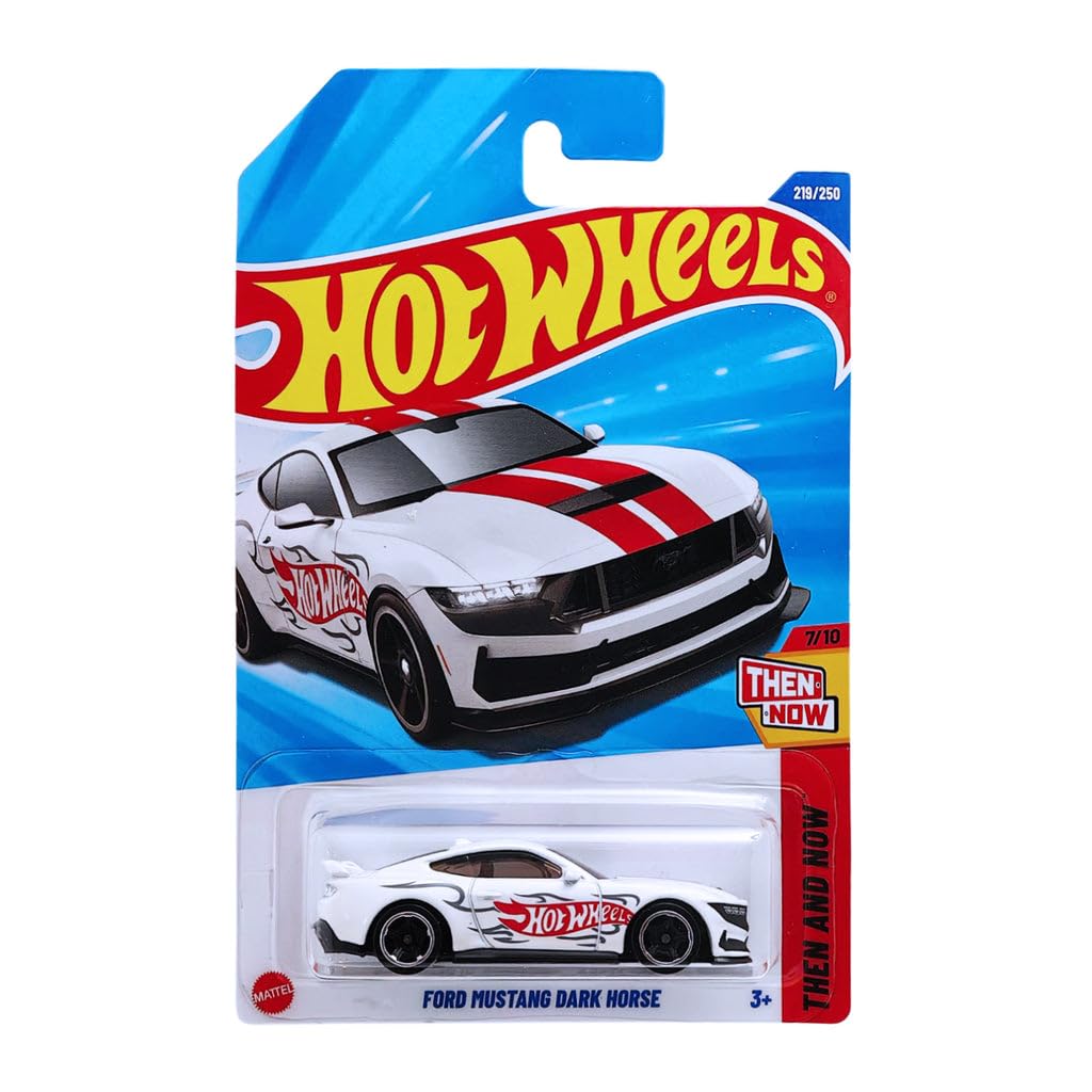 Hot Wheels Ford Mustang Dark House Then and Now Ages 3 Years and Up 219/250 (White)