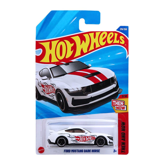 Hot Wheels Ford Mustang Dark House Then and Now Ages 3 Years and Up 219/250 (White)