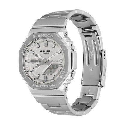 Analog-Digital Silver Dial Men, Analog Round Dial Men's Watch Chronograph Dial Men's Watch