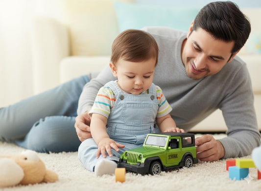 Adofi 1:36 Scale DieCast Metal Pull-Back Action Openable Doors 4x4 Thar/Jeep Premium Car Toy with Lights and Music for Kids Realistic Miniature Model Gift 2+yrs Girls Boys Available