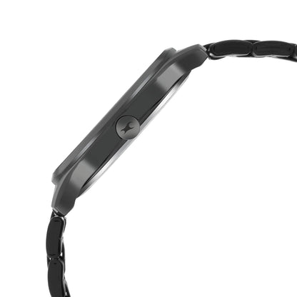 Trending Analog Black Dial Metal Strap Watch for Boys, Fastrack Casual Analog Black Dial Men's Watch