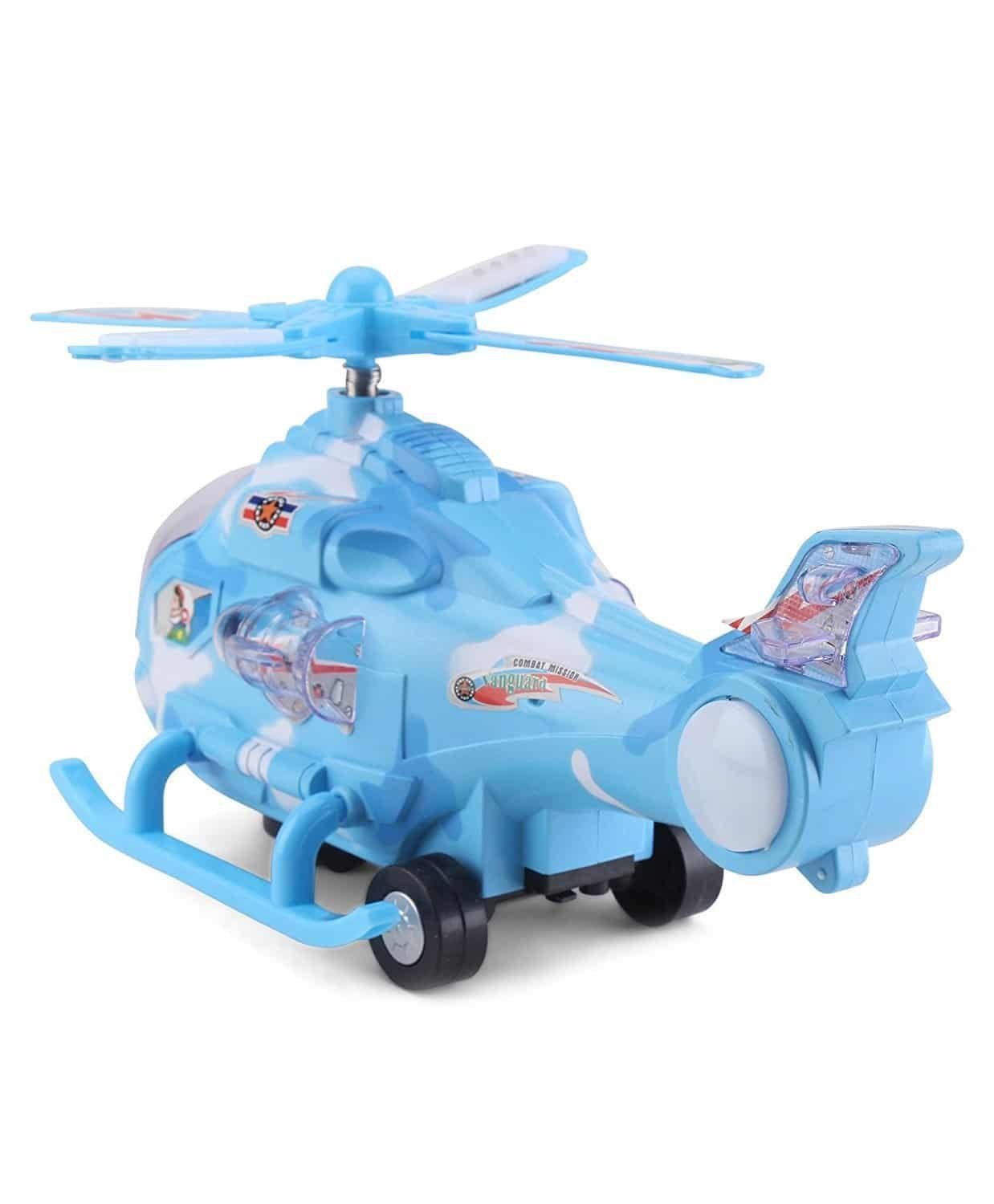 Musical Force Helicopter Toy, Bump and Go Action, Lights and Music