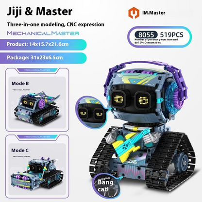 Adofi Intelligent Programming Electric Remote Control Robot 8055 Children's Educational Assembled Building Block Toys Perfect