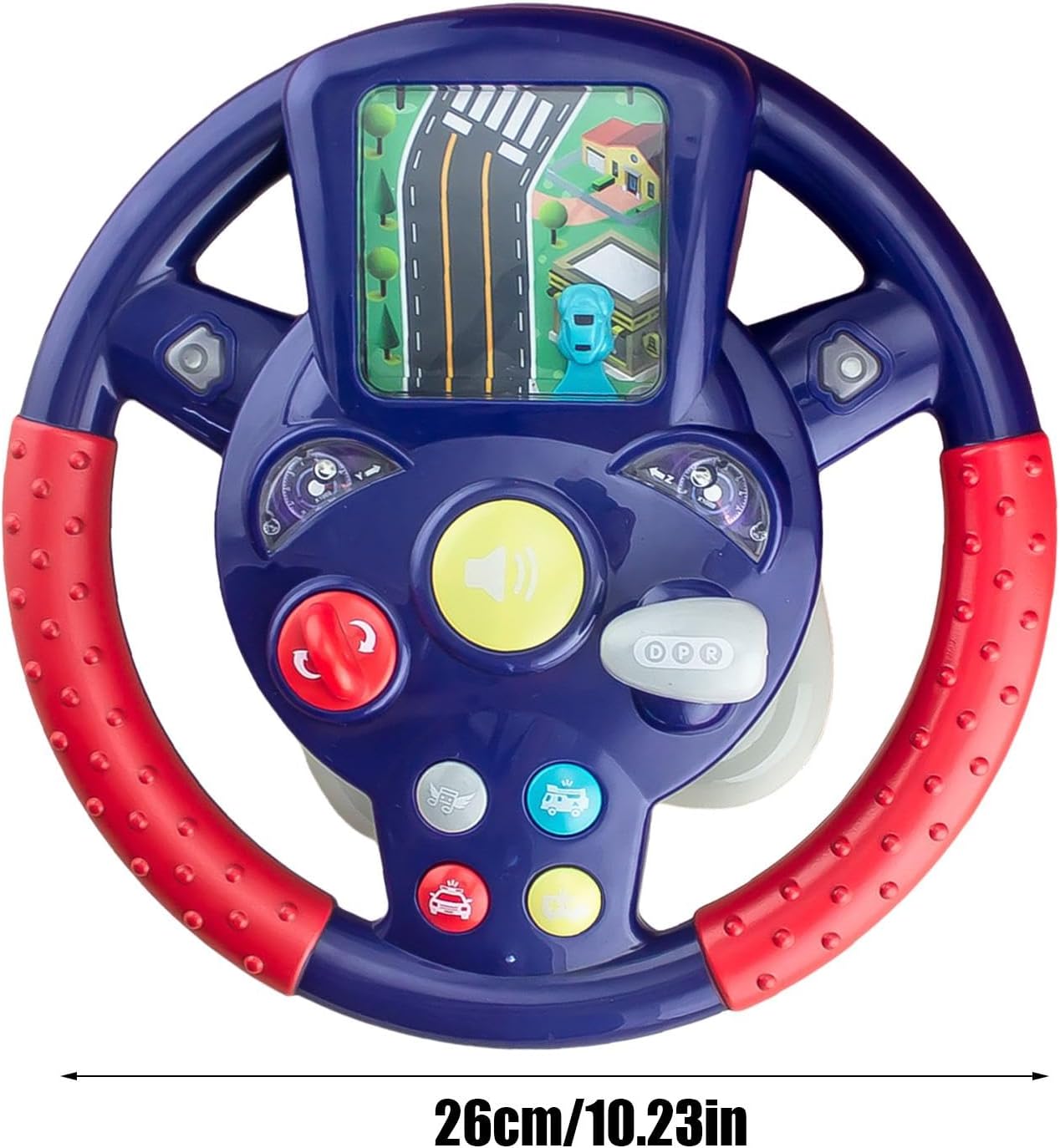 Steering Wheel Toy for Kids Simulation Driving Car Toy with Light & Sound Mode Experience The Fun of Driving Car Toys - Automatic Steering Wheel