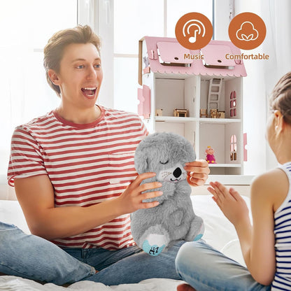 Plush Baby Toy with Music, Sounds, Lights and Breathing Motion, Breathing Toy with Lights | Gift for Kids | Size 30cm,Pack of 1 (Breathing Teddy)