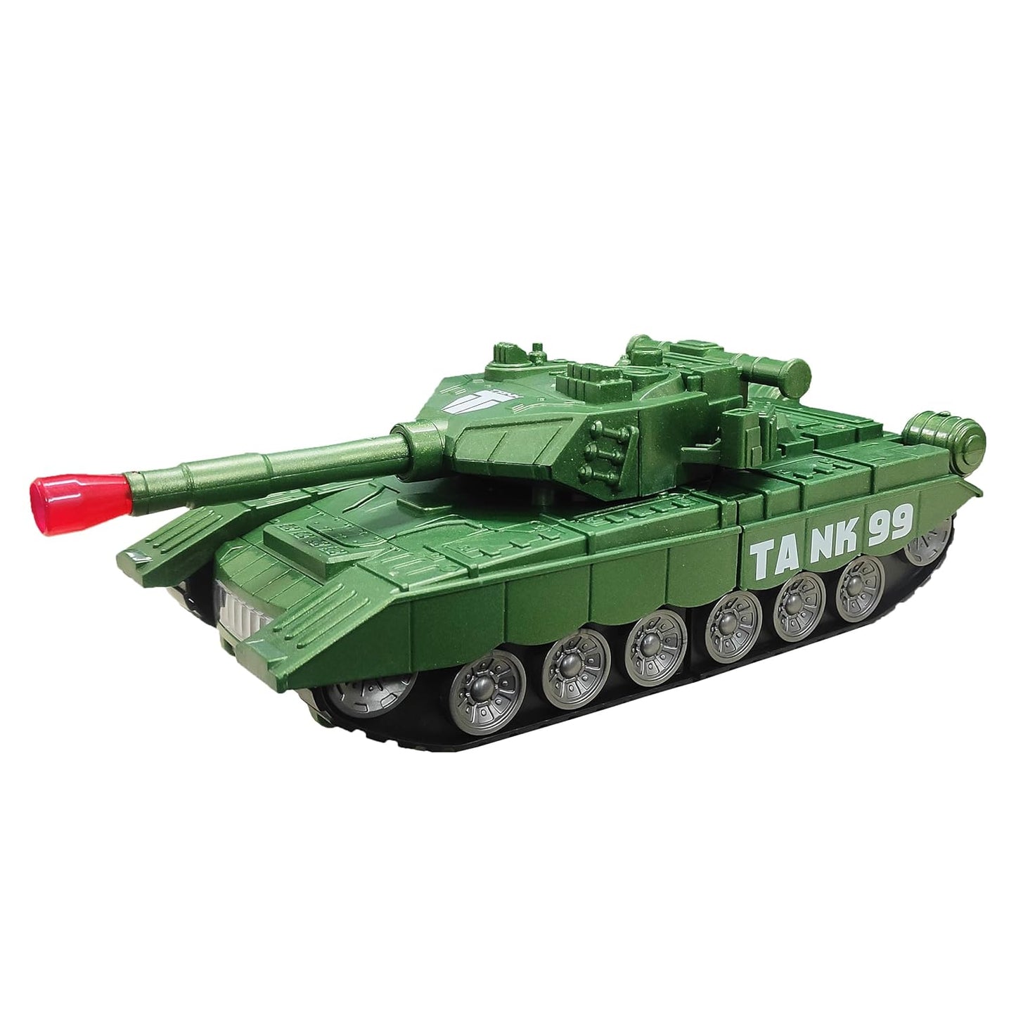 Kids Military Fighter Automatic Deformation Tank to Robot 2 in 1 Toy - 3D Lights and Music (Color and Design Asper Stock) (Tank)
