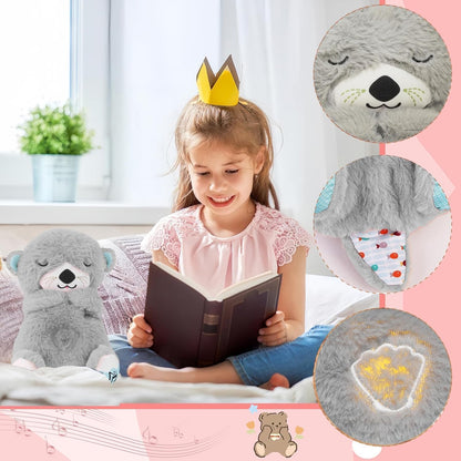 Plush Baby Toy with Music, Sounds, Lights and Breathing Motion, Breathing Toy with Lights | Gift for Kids | Size 30cm,Pack of 1 (Breathing Teddy)