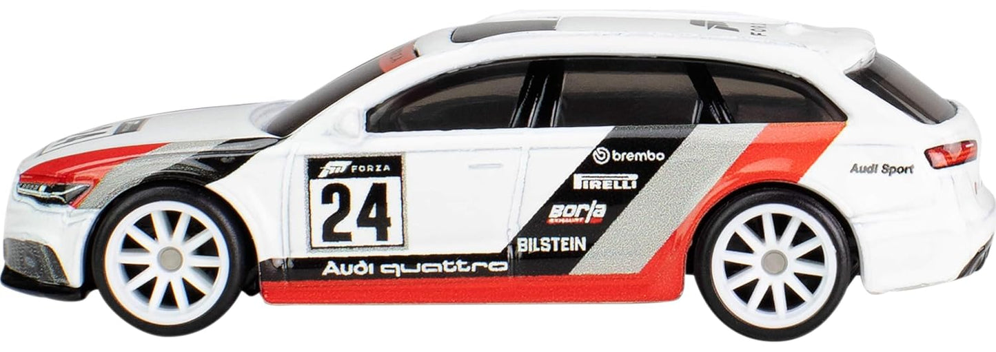 Hot Wheels Premium Toy Car 17 Audi RS6 Avant, 1:64 Scale Die-Cast Replica from Popular Movie (Styles May Vary)