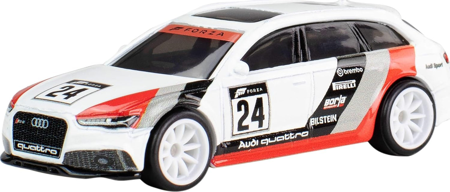 Hot Wheels Premium Toy Car 17 Audi RS6 Avant, 1:64 Scale Die-Cast Replica from Popular Movie (Styles May Vary)