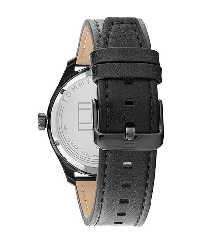 Black Dial Round Shaped Sport Men Analog Watch, Men Skeleton Analogue Watch, Watch Automatic Premium Quality Full Black Leather Strap Watch