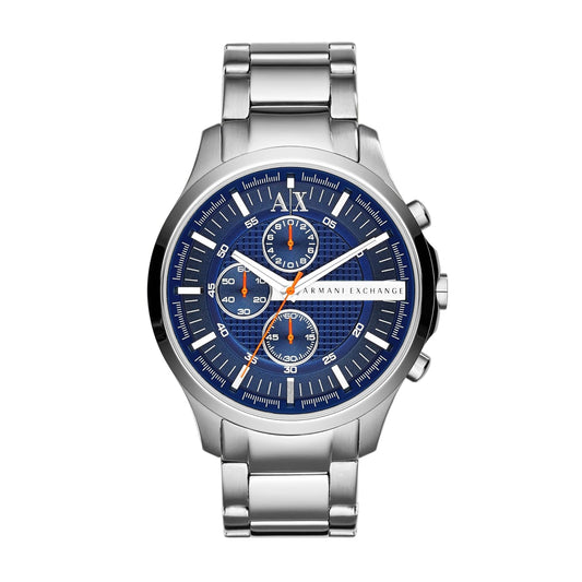 Exchange Chronograph Stainless Steel Bracelet Watch For Men Excellent, Hampton Analog Blue Dial Men's Stainless Steel Watch