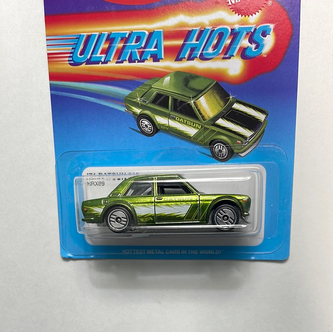 Hot Wheels Ultra Hots Retro 1:64 71 Datsun 510 for 3 Years & Above (Green)