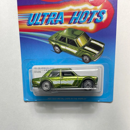 Hot Wheels Ultra Hots Retro 1:64 71 Datsun 510 for 3 Years & Above (Green)