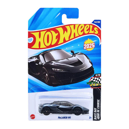 Hot Wheels McLaren W1 [Black] Race Day 6/10, 142/250, New for 2025! 1:64 Scale Diecast Vehicle