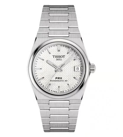 White Dial Auto Unisex Watch Powermatic, New PRX Powermatic 80 White Dial Steel Women's Watch
