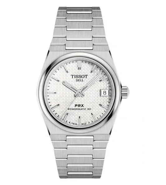 White Dial Auto Unisex Watch Powermatic, New PRX Powermatic 80 White Dial Steel Women's Watch