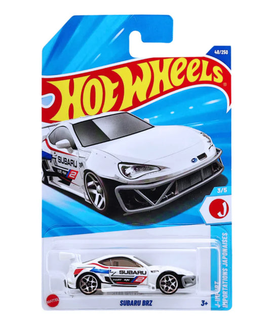 Hot Wheels Subaru BRZ J-Imports Ages 3 Years and Up 48/250 (White)