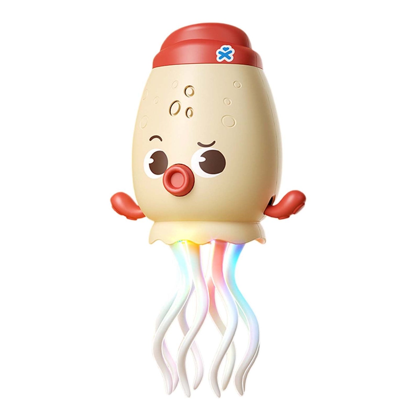 Adofi Dancing Octopus Baby Toy, Toddler Crawling Tummy Time Toys with Light and Music, Electric Magic Dancing Squid Toy for 12-18+ Months Kids, Funny 1st Boys Girls Birthday Gifts, Beige
