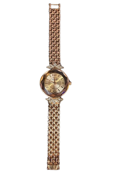 Watches Women Quartz Wristwatch Clock Ladies Dress Gift Watches, Oxidised Rose Gold Metal Trendy Watch, Analog Watch - For Women