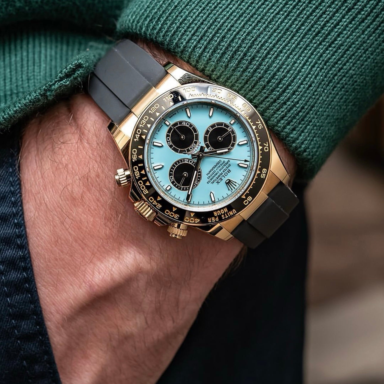 Cosmograph Daytona Turquoise Blue Dial Men’S Watch Tiffany Blue New Release