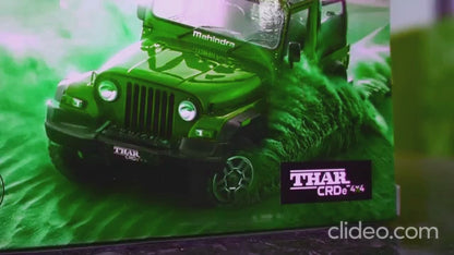 Adofi 1:36 Scale DieCast Metal Pull-Back Action Openable Doors 4x4 Thar/Jeep Premium Car Toy with Lights and Music for Kids Realistic Miniature Model Gift 2+yrs Girls Boys